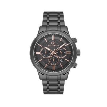 BIGOTTI MILANO Quotidiano Gun metal férfi karóra BG110670-5
