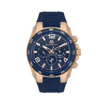 BIGOTTI MILANO Raffinato Blue Rosegold férfi karóra BG110552-9