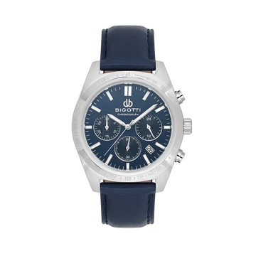 BIGOTTI MILANO Raffinato Chrono Leather Blue férfi karóra BG110712-2
