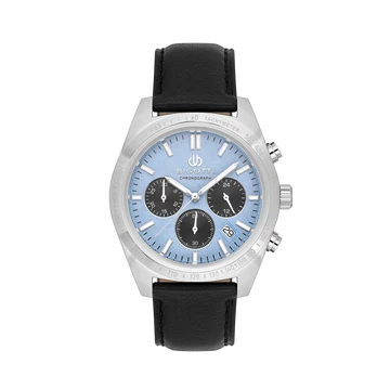 BIGOTTI MILANO Raffinato Chrono Leather Ice Blue férfi karóra BG110712-3