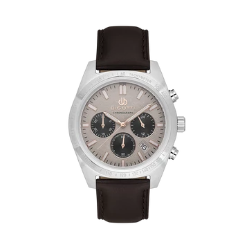 BIGOTTI MILANO Raffinato Chrono Leather Beige férfi karóra BG110712-4