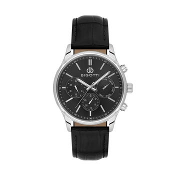 BIGOTTI MILANO Quotidiano Leather Black férfi karóra BG110733-1
