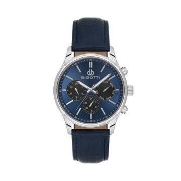 BIGOTTI MILANO Quotidiano Leather Blue férfi karóra BG110733-2
