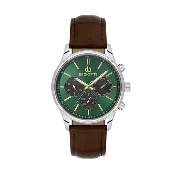 BIGOTTI MILANO Quotidiano Leather Green férfi karóra BG110733-3