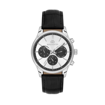 BIGOTTI MILANO Quotidiano Leather Silver férfi karóra BG110733-6