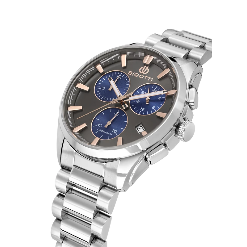 BIGOTTI MILANO Raffinato Chrono Anthracit férfi karóra BG110714-4